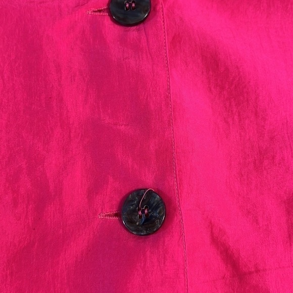 Campaignie Internationale Express Hot Pink silk 90s oversized blazer - Picture 14 of 15